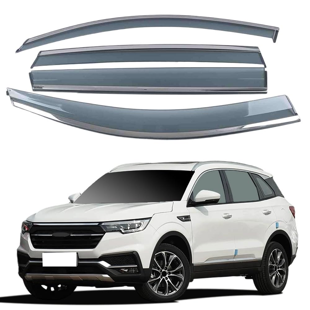 nwsplmy Wind Deflectors for Zotye T500 2017-2021, Rain Guards Window Visors, 4-Piece, Protects Against Fading & Cracks