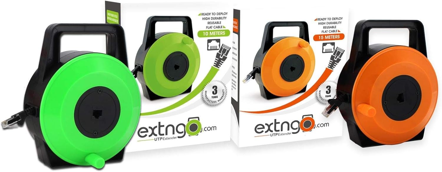 Get 88 Ft Retractable Ethernet Cables. Best of Both Worlds, Get The 50 Ft + 5Ft+ The 33 Ft to be able to Reach Any Length You Need up to 88 Ft