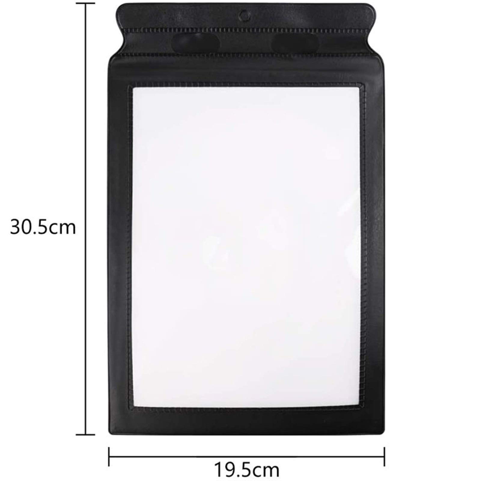 Loupe portative à Cadre Noir en PVC Pliable et résistante aux Chutes A4, Lecture Portable, Ultra-Mince, 3X, Carte Pleine Page Wisdom