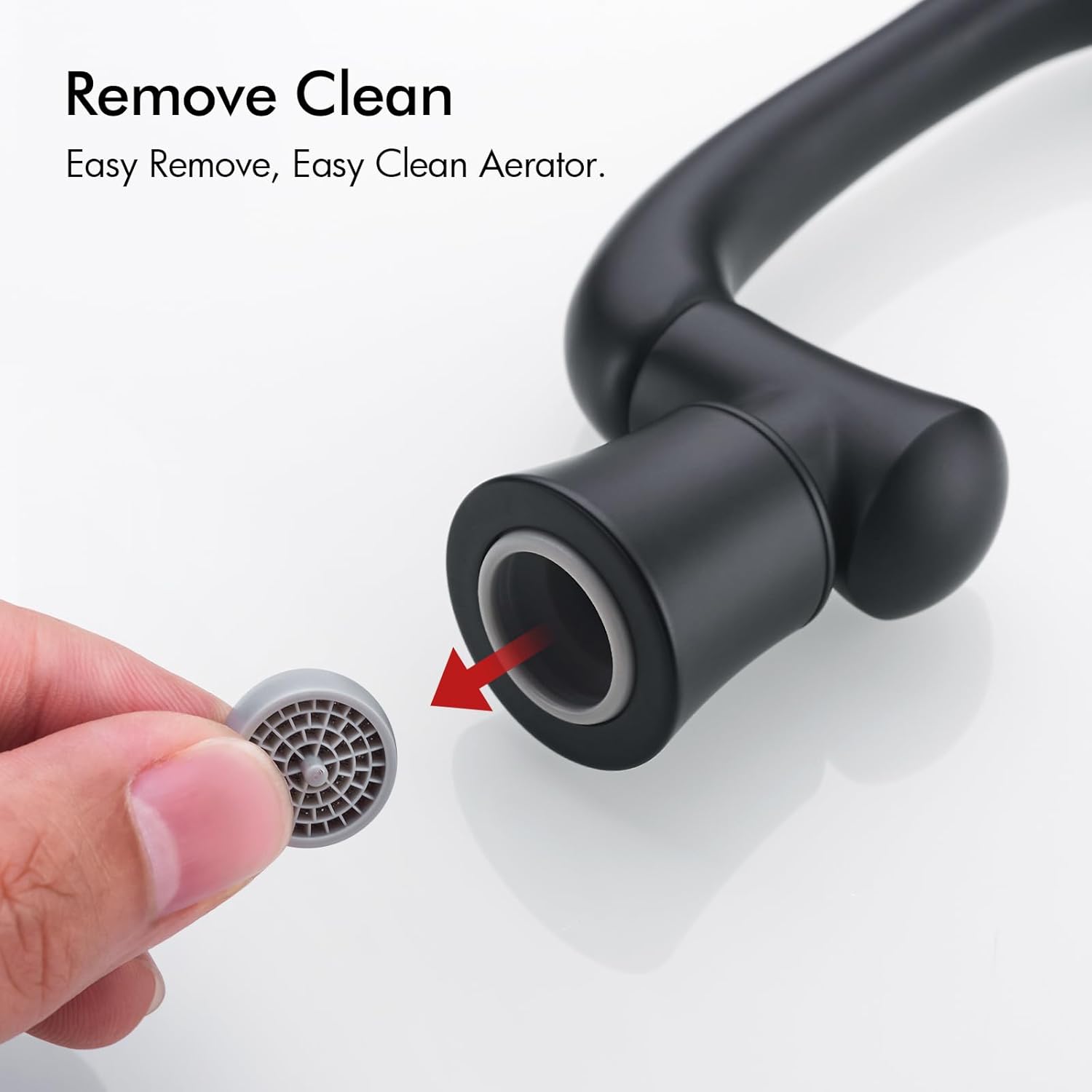BAGNOLUX Brass 1080° Swivel Faucet Extender for Bathroom Sink, 2 Modes Rotating Faucet Extension Spout, Universal Splash Tap Faucet Aerator Attachment Adapter for Kitchen Sink, Matte Black