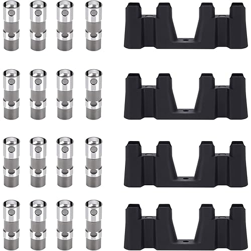 Lifters and Trays (Set of 16 + 4) Compatible with LS LT Engines - LS1 LS2 LS3 LS4 LH6 LM7 LQ9 LT1 LT4-5.0L 5.3L 5.7L 6.0L 6.2L Select Models