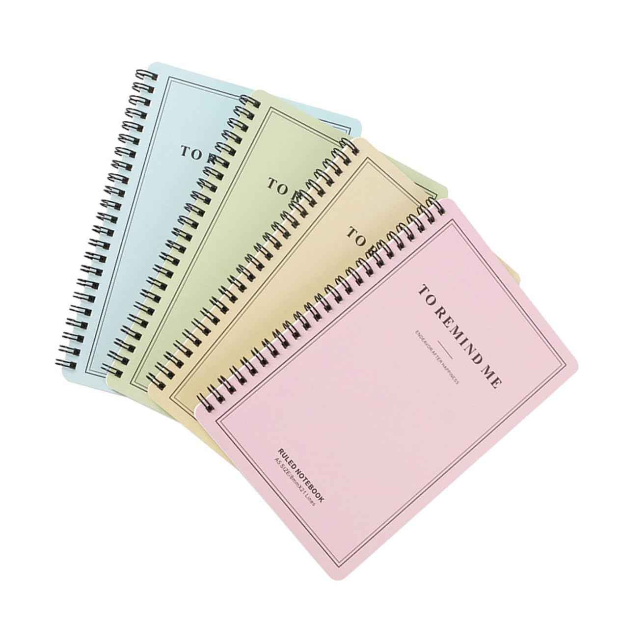 STOBOK 4stücke Spiralnotizbuch mit Glattem Papier und Einfachem Einband Journalblock für Reisen Tagebuch oder Wochenplanung Notizblock für Schüler und Täglichen Gebrauch