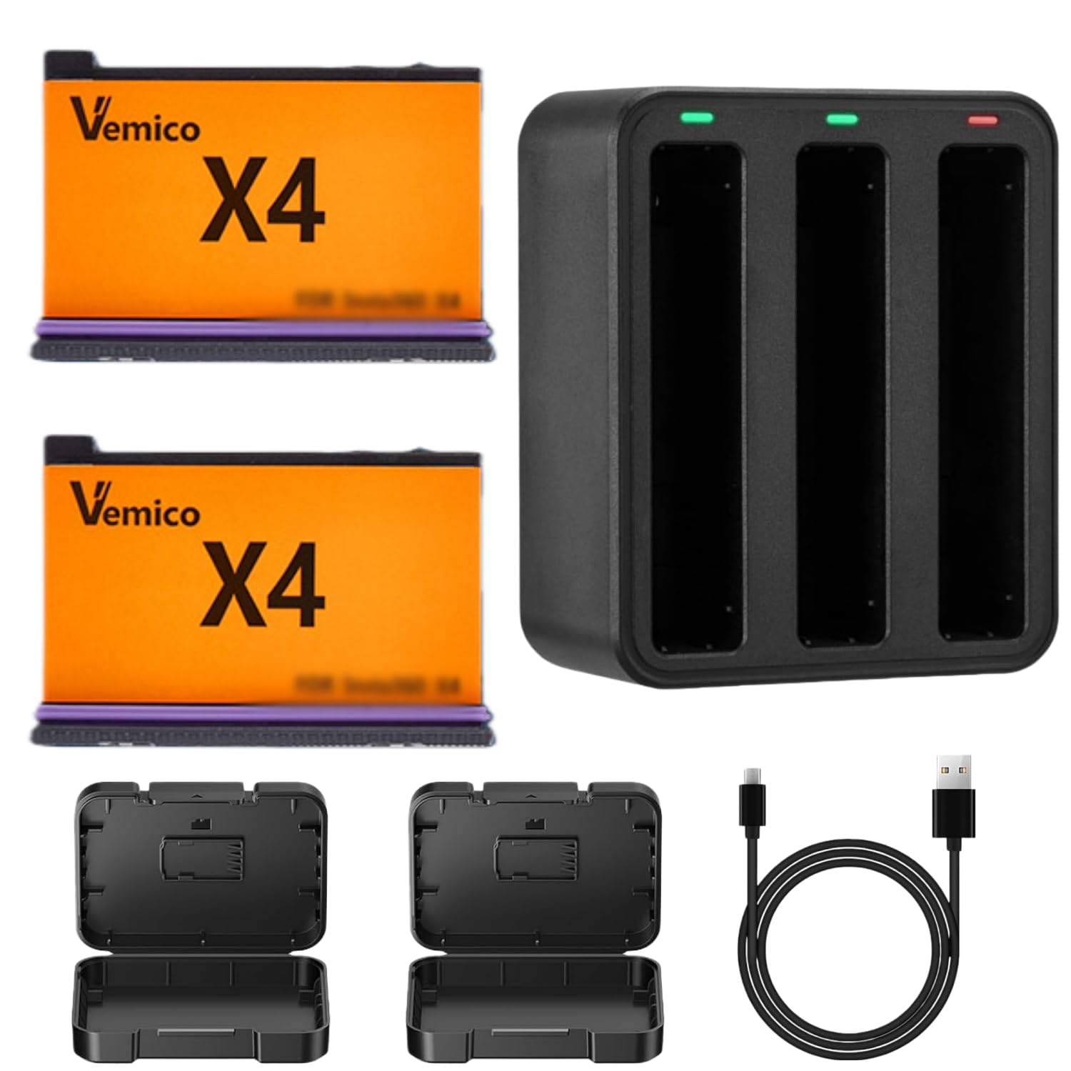 Insta360 X4 本体 予備バッテリー付き Amazon | CYNOVA Insta360 X4 バッテリー充電器 Insta360 X4 急速充電