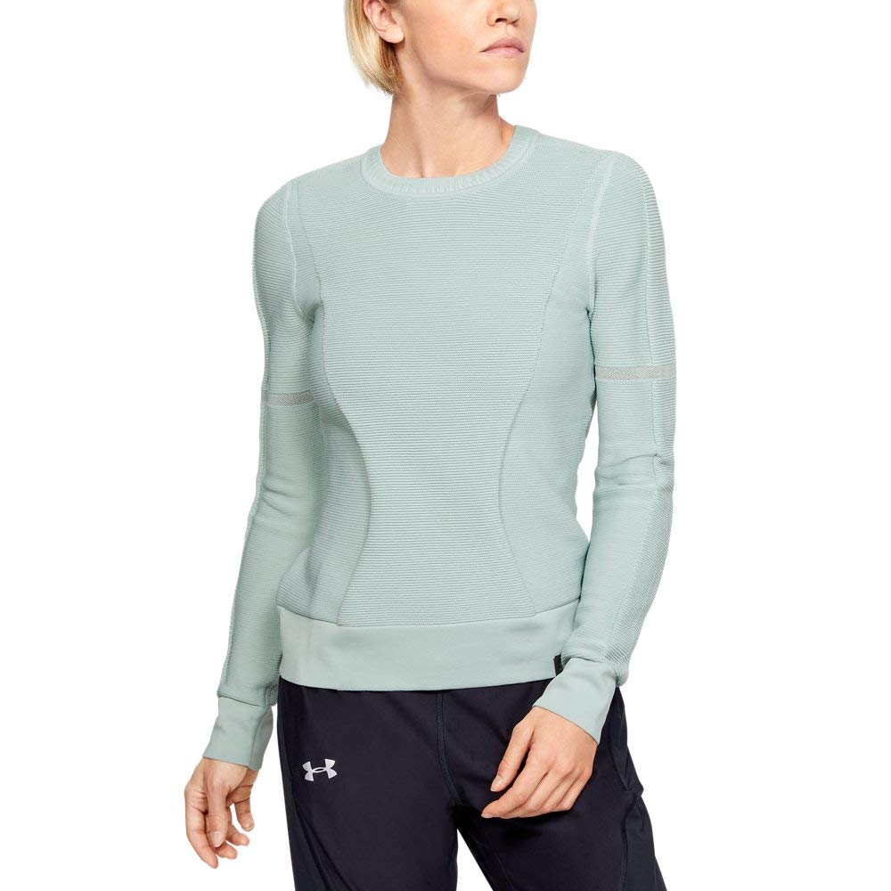 Under Armour Women Intelliknit Phantom Sweatshirt - Atlas Green/Reflective (189), Medium