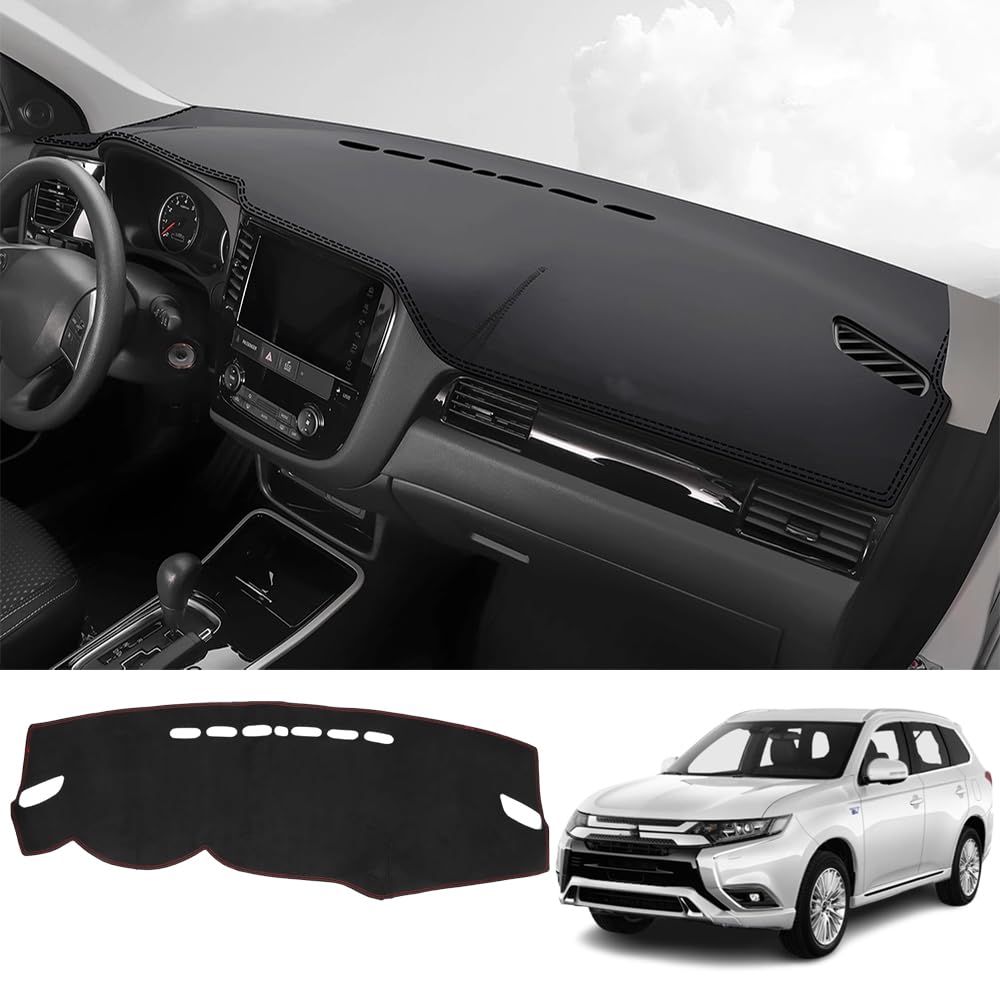 Kakash Custom Interior Accessories for Mitsubishi Outlander Outlander PHEV 2014-2018 2019 2020 2021 Dashboard Cover Mat Dash Covers Reduces Glare Eliminates Cracking Protector Sunshade No Glare