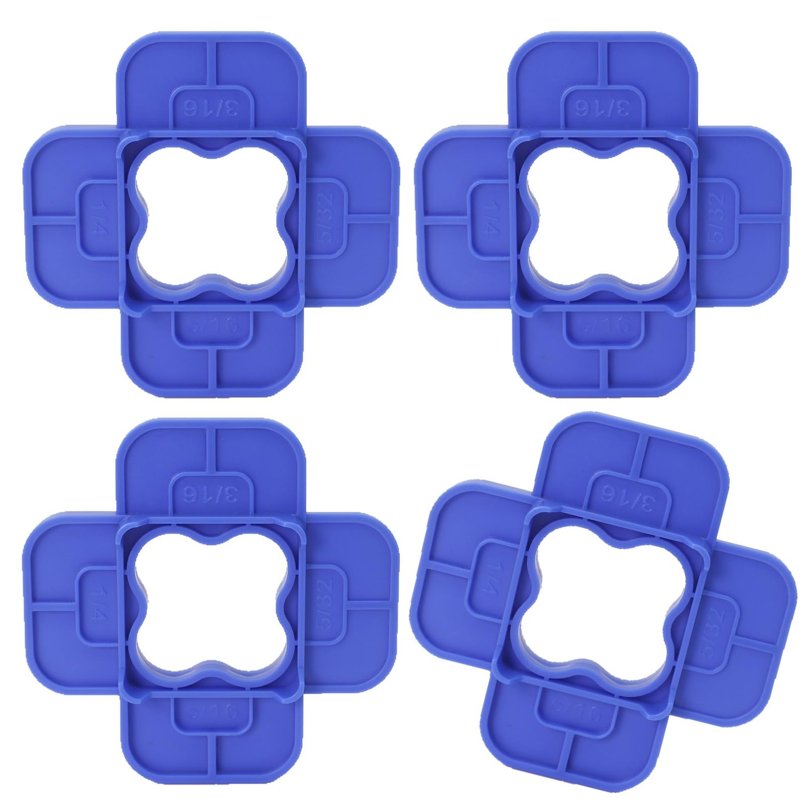 Woedpez Blue Professional Deck Board Spacing Set Includes 4 Spacers For Consistent Gaps Control During Installation Deck Board Spacer Tool