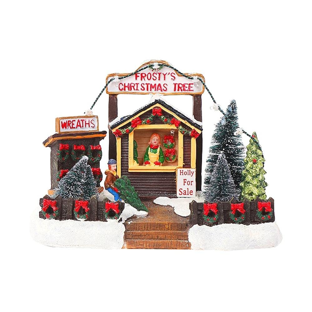 Addobbi Natalizi Decorazioni Natalizie Addobbi Natale Casa del Commissario Incandescente Casetta Decorazioni Natalizie Decorazioni per Regali di Natale-Casa A Baldacchino Luminosa