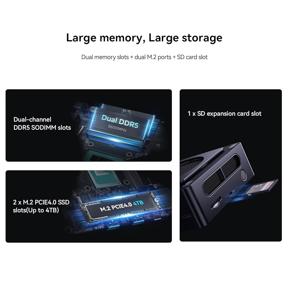 AtomMan X7 Ti Minikomputer Intel Core Ultra 9 185H procesor