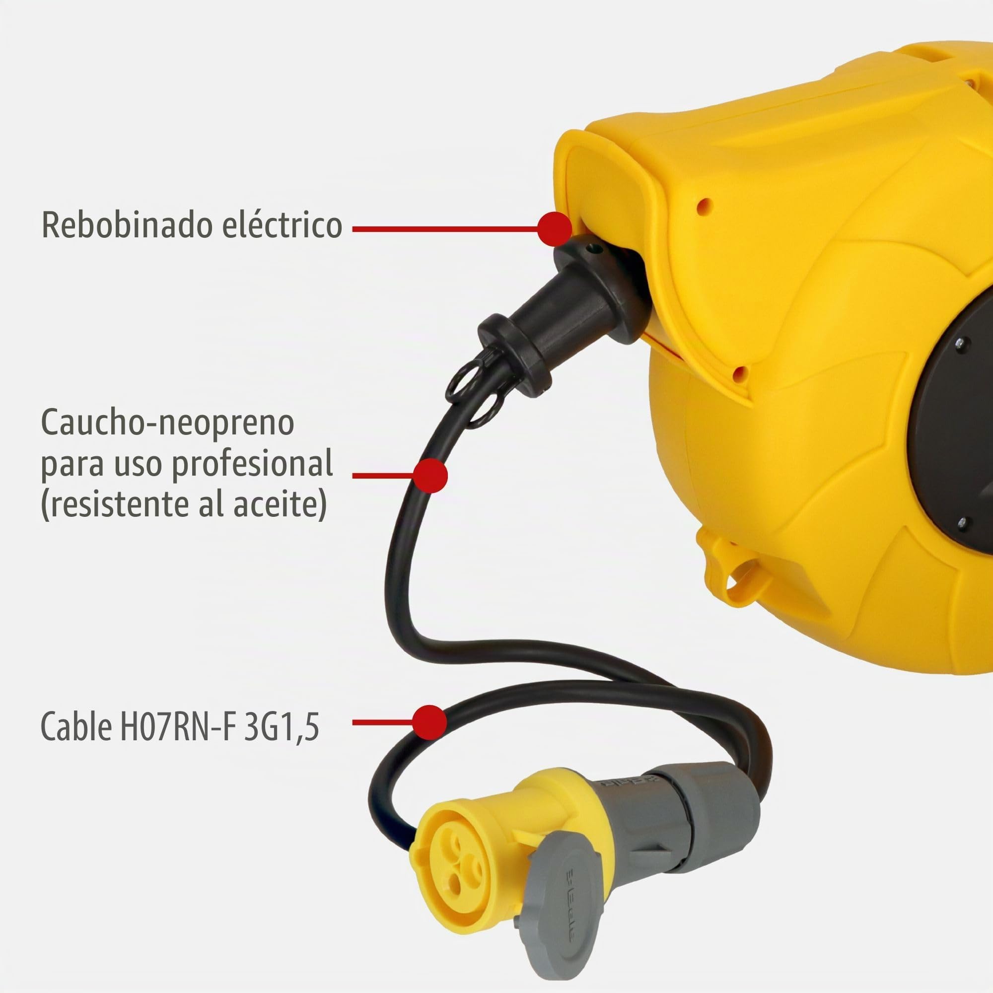 Brennenstuhl 1241013110 automático carrete de cable