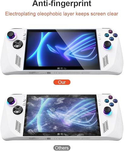 Miniatura 3 de Qwiizlab Paquete de 2 protectores de pantalla para ASUS ROG Ally XROG Ally Handheld de 7 pulgadas 2023, vidrio templado, dureza 9H, resistente a los