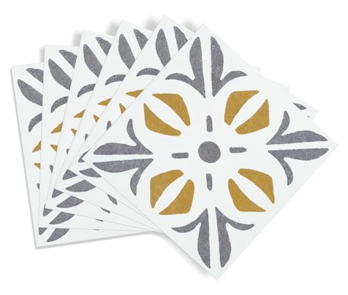 Miniatura 3 de D-C-Fix 6 Vinilos Azulejos Adhesivos De Pared Cubia Oro 15x15 Cm - Paneles Decorativos Lavables Pegatinas Baldosas Decoración Revestimiento Pvc - Para Baño, Cocina