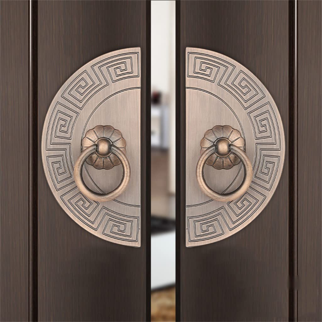 Tiroir en bronze tire et poignée de meuble rustique en demi-cercle pour armoire classique