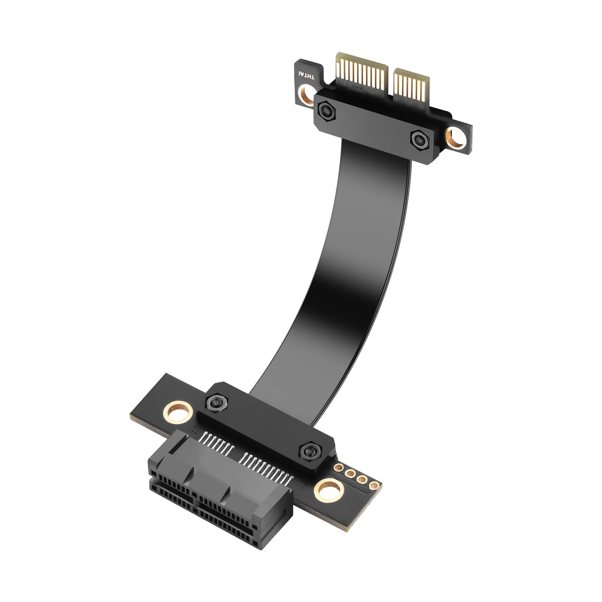 SinLoon Cavo riser PCIe 4.0 X1 180 gradi PCI-E 1X maschio a femmina, cavo di prolunga riser - 1818 (5 cm)