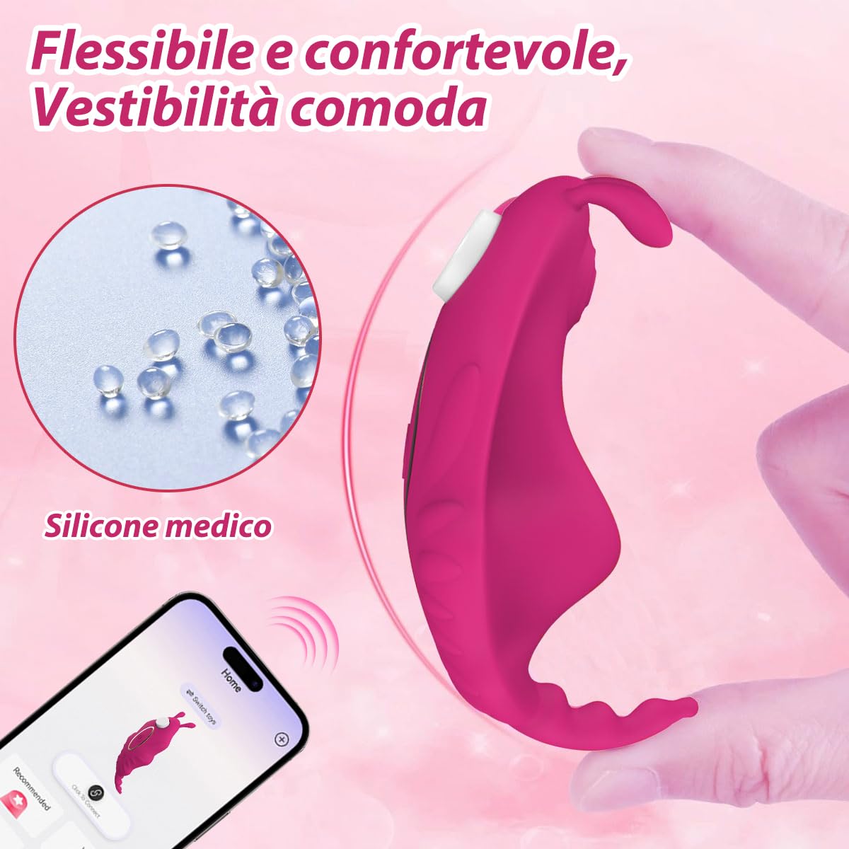 RFIVJ-5M Vibratoreper Donna Professionale Wireless Bluetooth APP controlla il vibratore G-spot Vibratori Donna Piccolo vibratoreper clotoride sexytoysys 9 modalità di design silenzioso e impermeabile