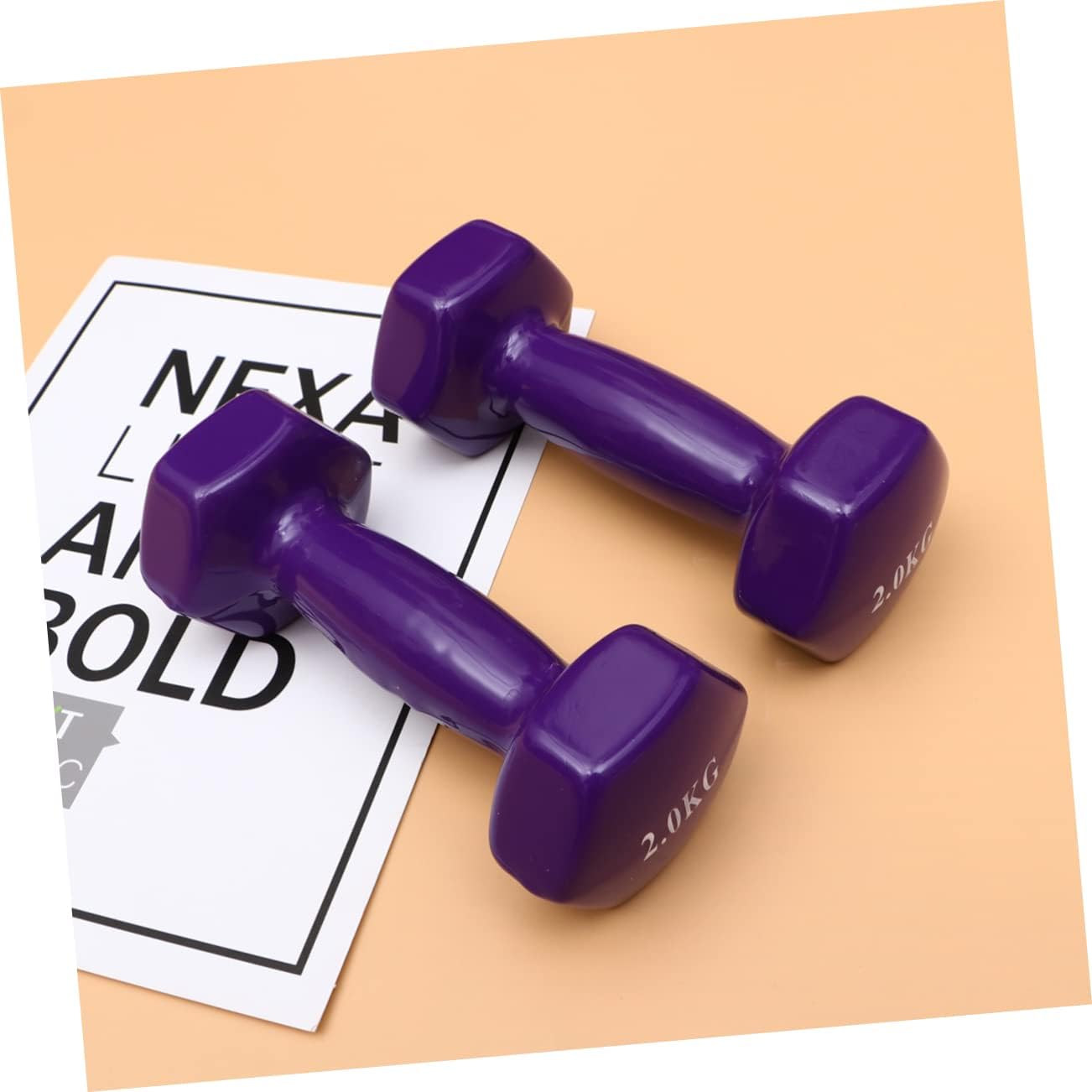 ジム用ハンマートーンダンベル 10kg 2個セット｜BODYMAKER（ボディメーカー） ダンベル 2kg 各非鋳鉄製ウェイト 全身トレーニング用 ジム機器 女性 男性向け