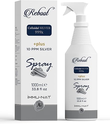 Reboot Silver Spray para el cuidado de heridas y piel para perros, gatos, humanos, fórmula natural sin dolor sin picaduras, alivio para puntos