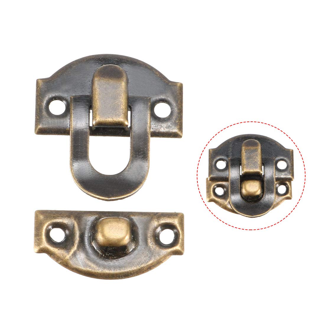 Antieke Stijl Iron Lock Sluiting voor Vintage Voor Sieraden Doos Koffer Houten Kist (Geel