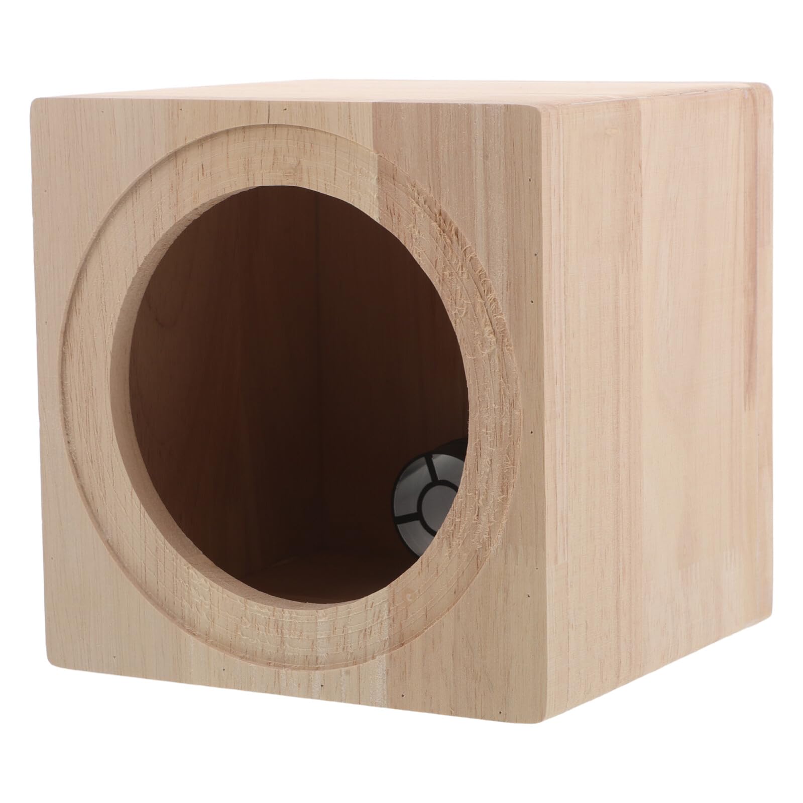 Cassa Subwoofer Veicolare 5 Pollici in Legno Beige per Audio | Box per Altoparlanti, Compatibile Subwoofer e Casse Audio, Uso in Auto o Casa