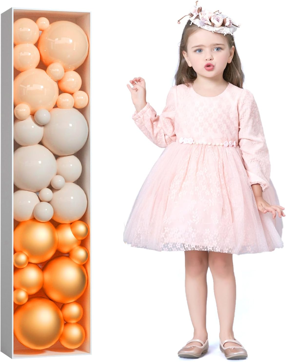 Tongjoy 4FT Mosaic Letters for Balloons, Mosaic Balloon Frame, DIY Marquee Light Up Letters, Large Giant Letters for Birthday Engagement Party Decorations Wedding Backdrop, Balloon Arch Kit, Letter I