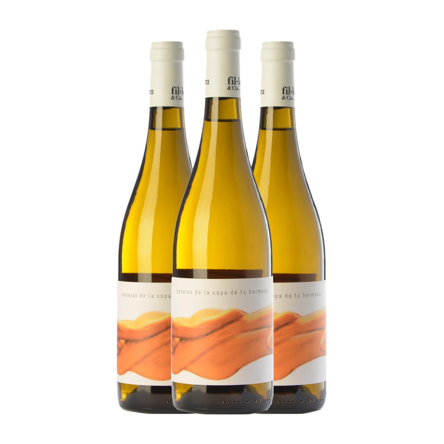 Fil'Oxera Beberás de la Copa de tu Hermana Valencia Crianza 75 cl Vino blanco (Caja de 3 Botellas de 75 cl)