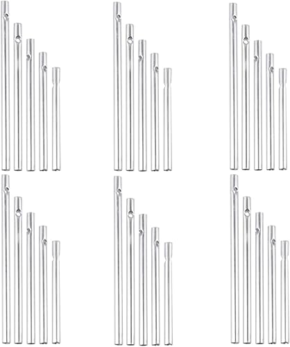 Tubos de campanillas de viento, 30 piezas, kit de campanillas de viento, partes de campanillas de viento para bricolaje, hogar, jardín, decoración