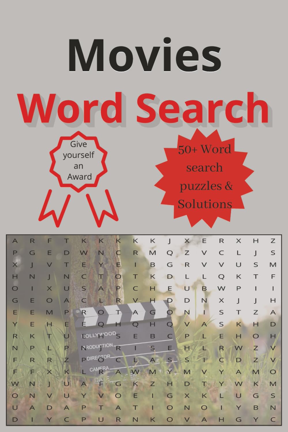 Movie Word Search Book: 55 word search puzzles & solutions | For the love of movies | 6x9 inches, 110 pages