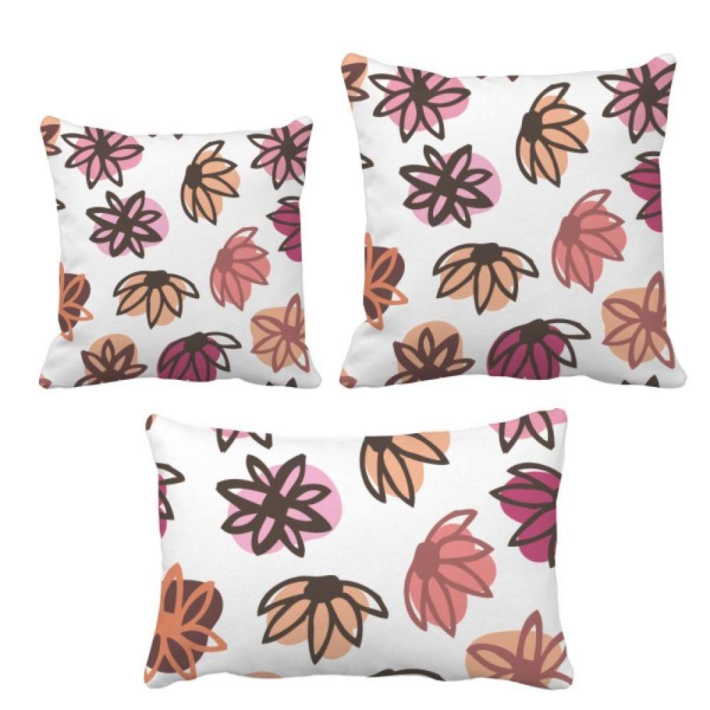 Coussins art abstrait pétales avec insert de haute qualité pour sofa