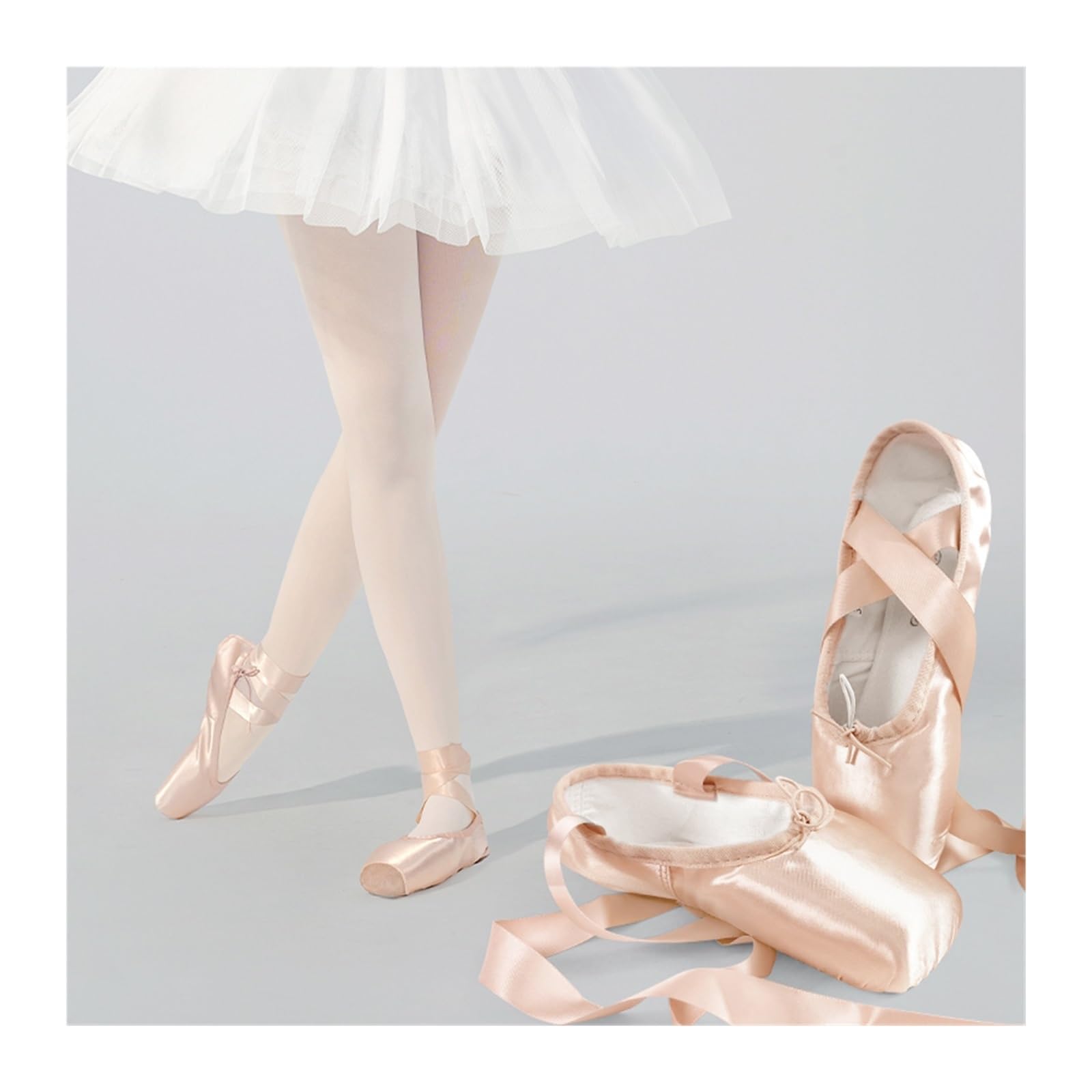 Scarpe da Ballo Donna Ballerina Scarpe da Punta for Danza Classica Scarpe da Balletto Professionali in Raso da Donna Rosa for Ballare