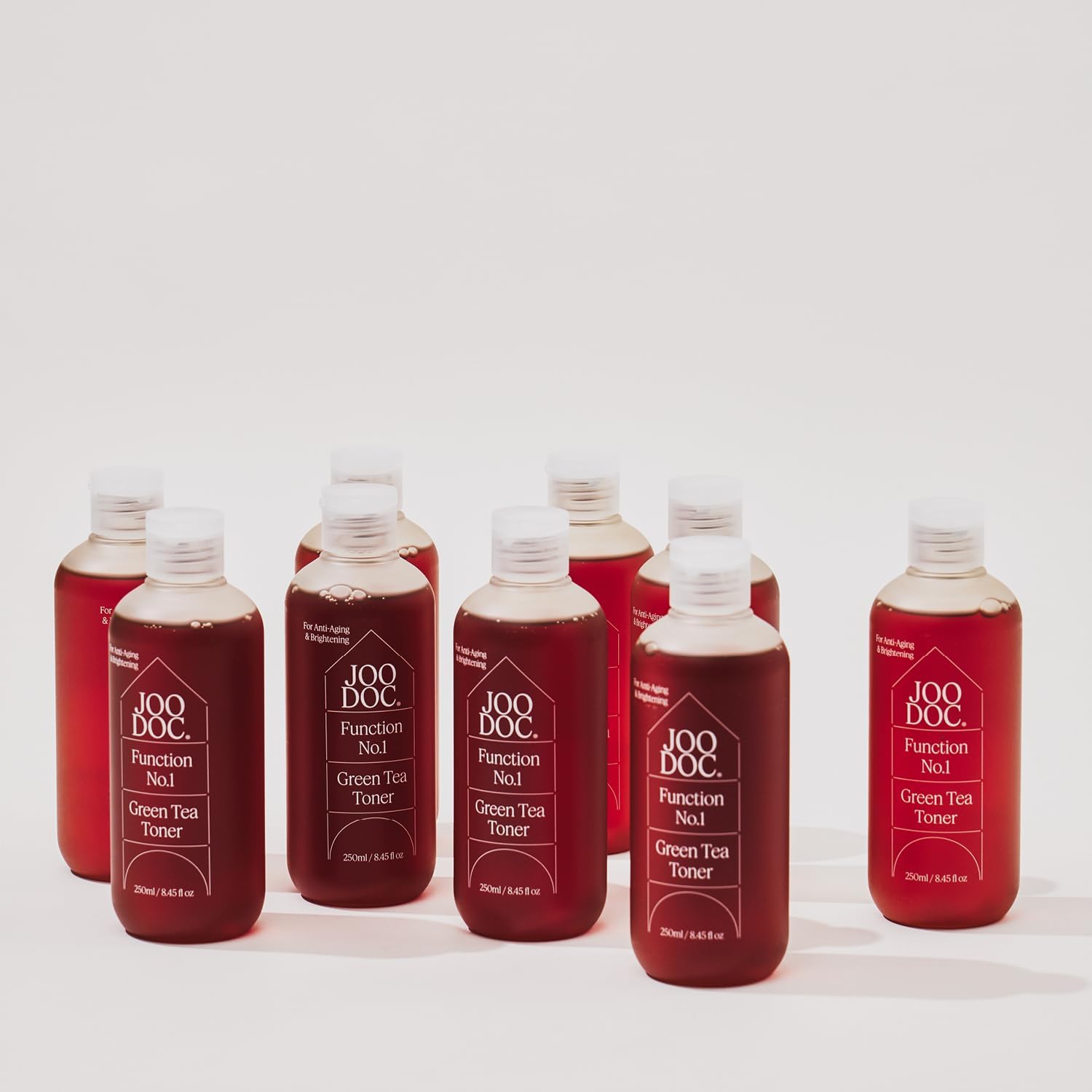 Function No.1 Green Tea Glow Prep Toner 250ml | 78% Jeju Organic Green Tea & Niacinamide 5% | Korea Derma-Skincare