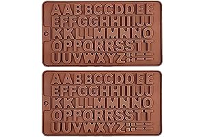 Chocolate Letter Molds Silicone Non-Stick Fondant Molds