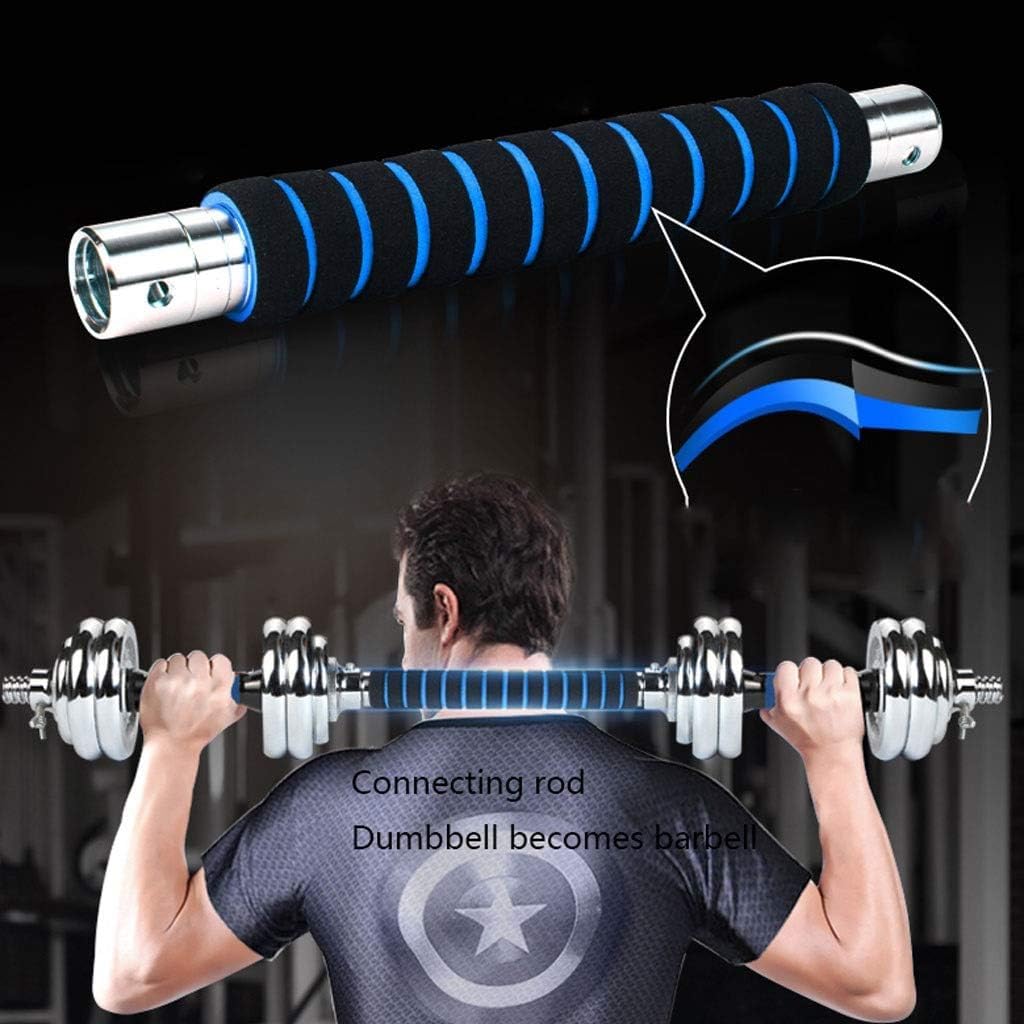 Regulowane hantle Zestaw hantli ciężarków 2 szt. Hantle z gumową osłoną Męska i damska fitnessowa wyjmowana sztanga do ćwiczeń ramion(30kg(15kg*2))