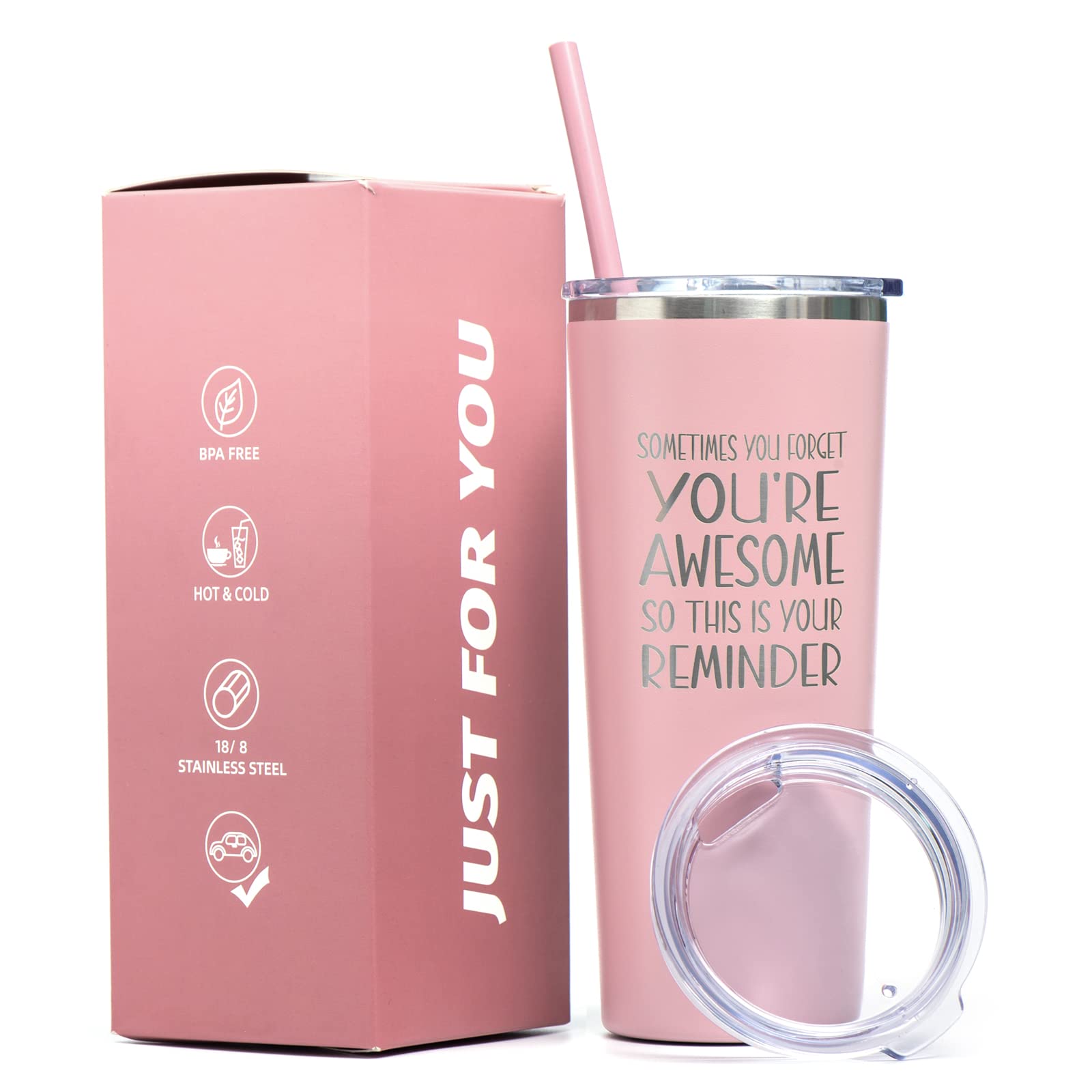 Inncup Birthday Gift for Women Friends Female, Thank You & Inspirational Gifts, Birthday Presents for Friend,Her,Coworker,Employee-22 Oz Stainless