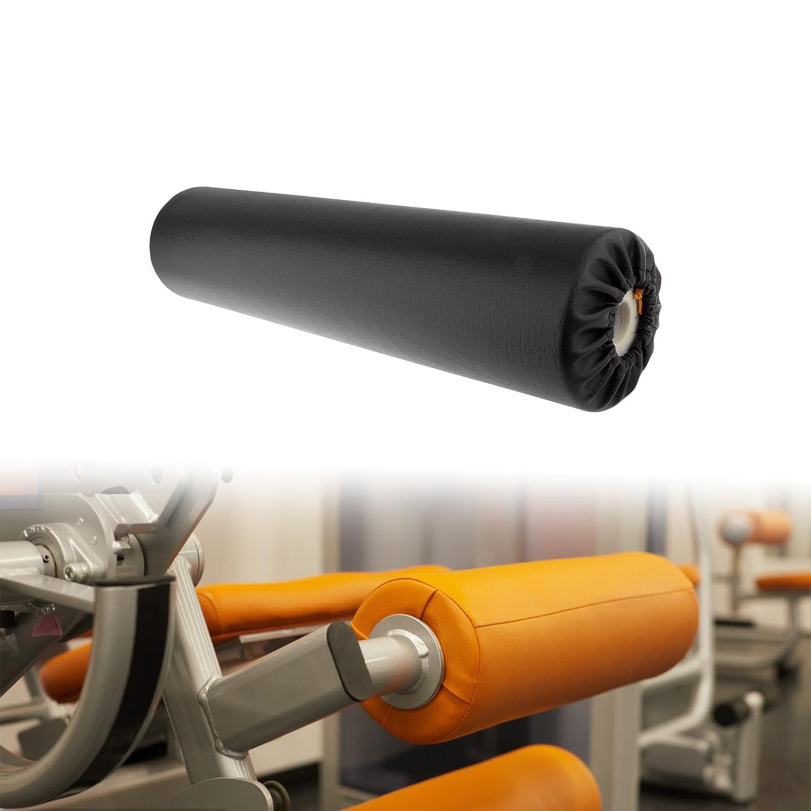 Rouleau de Massage Plantaire En Mousse, Support En Mousse, Diamètre 1,5 Pouce, Longueur 50 Cm, Manchon En éponge Douce pour Appareil de Fitness à, Noir