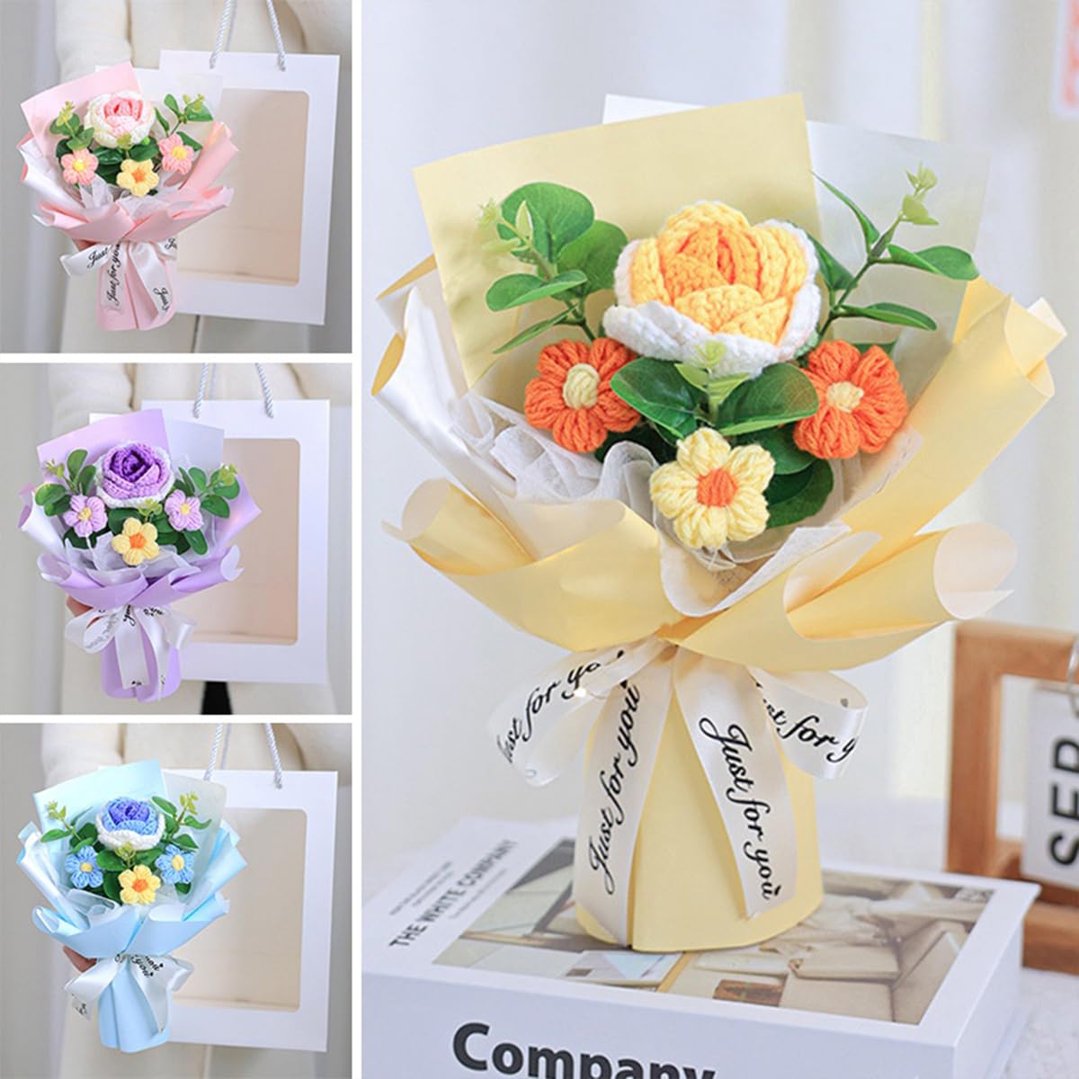 クロシェフラワー 枯れない花束 クロシェフラワー 枯れない花束 編みぐるみ