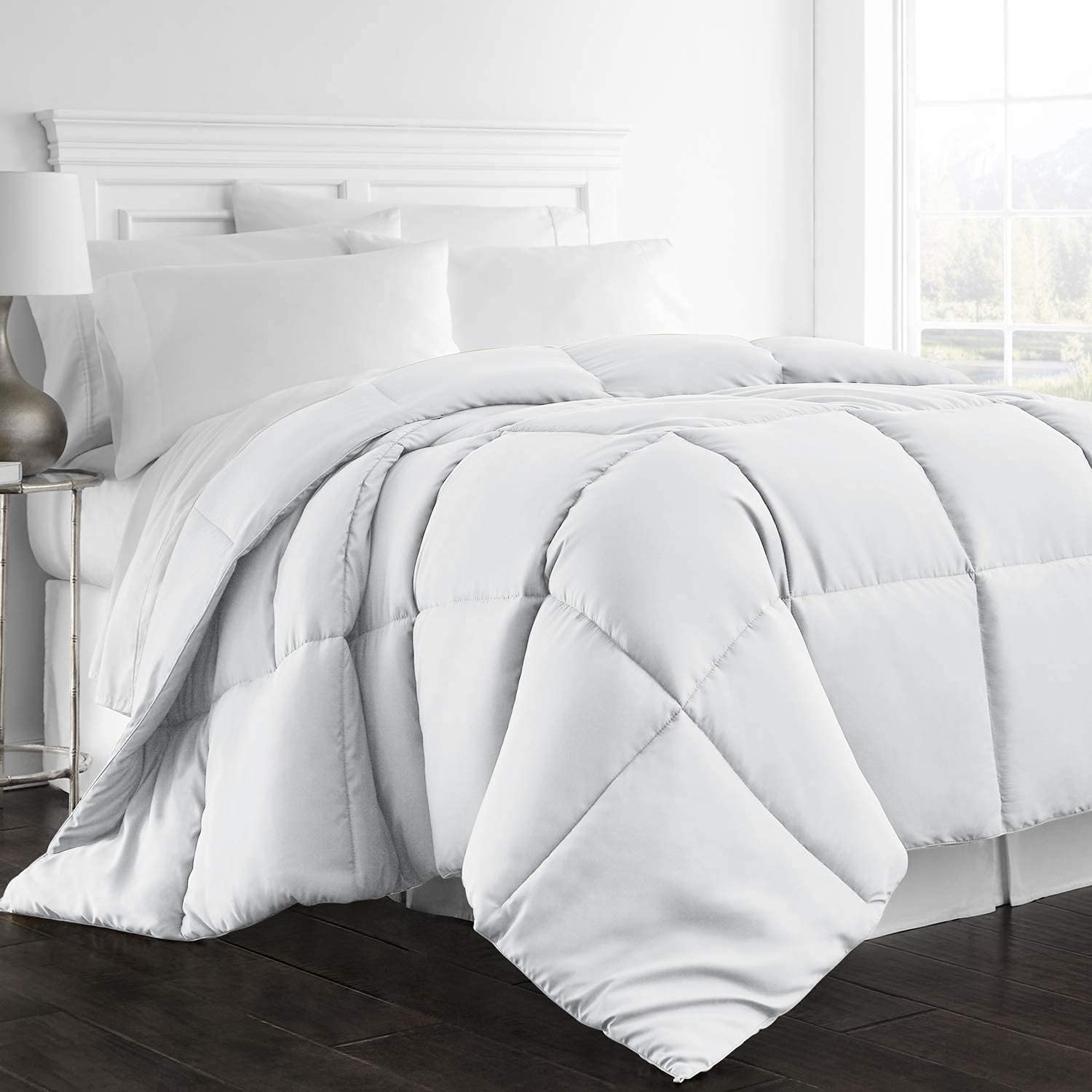 Day Care - Quilted Bedding Comforter for Winter 300|GSM Comforter (92" x 106" Inches/233cm x 269cm) - King Size Comforter|White-image-19