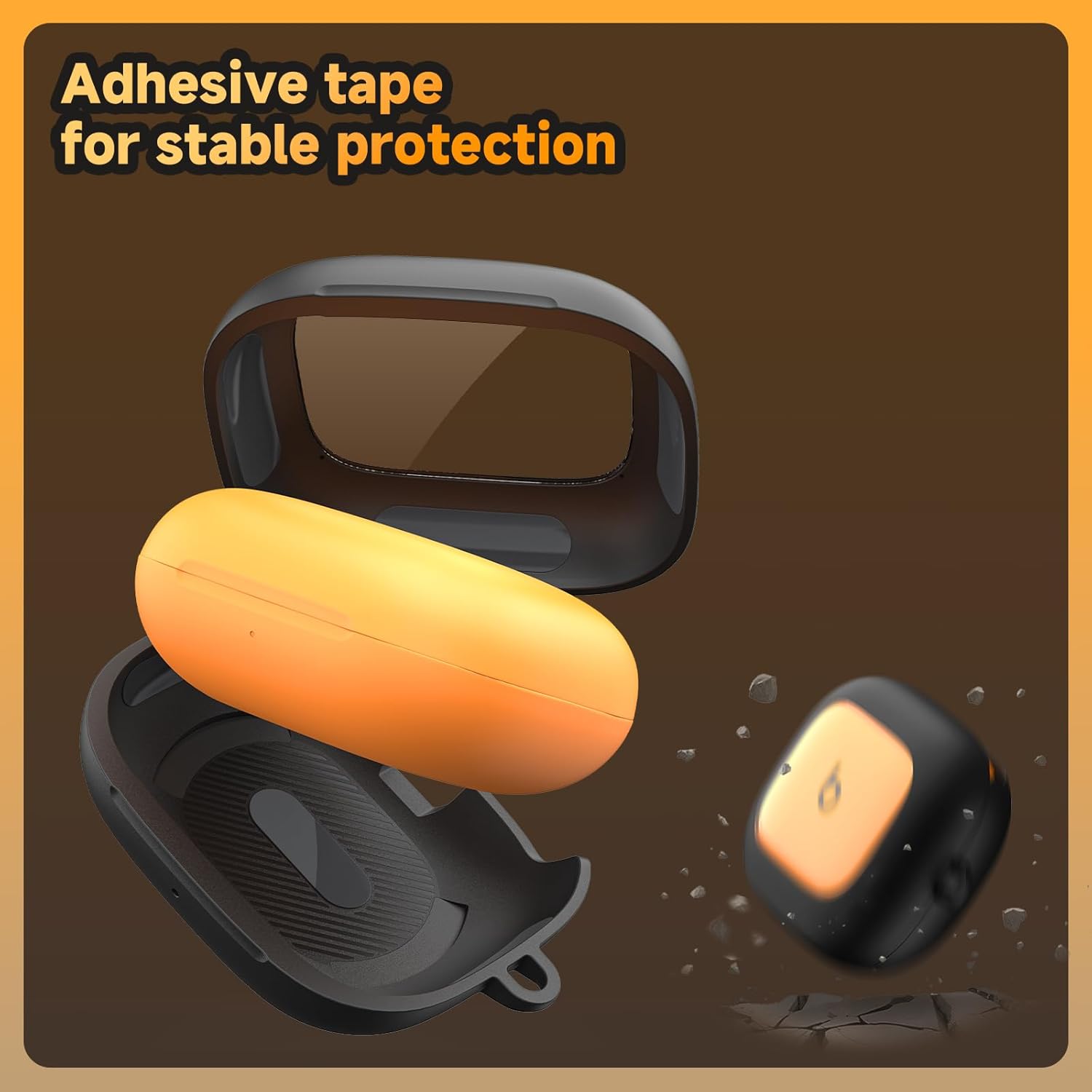 Geyo for Beats Powerbeats Pro 2 Case Cover (2025), Supports Magnetic Wireless Charging, Shockproof and Drop-Proof Protective Cover, Magnetic Locking Protective Case with Keyring, Black - Image 5