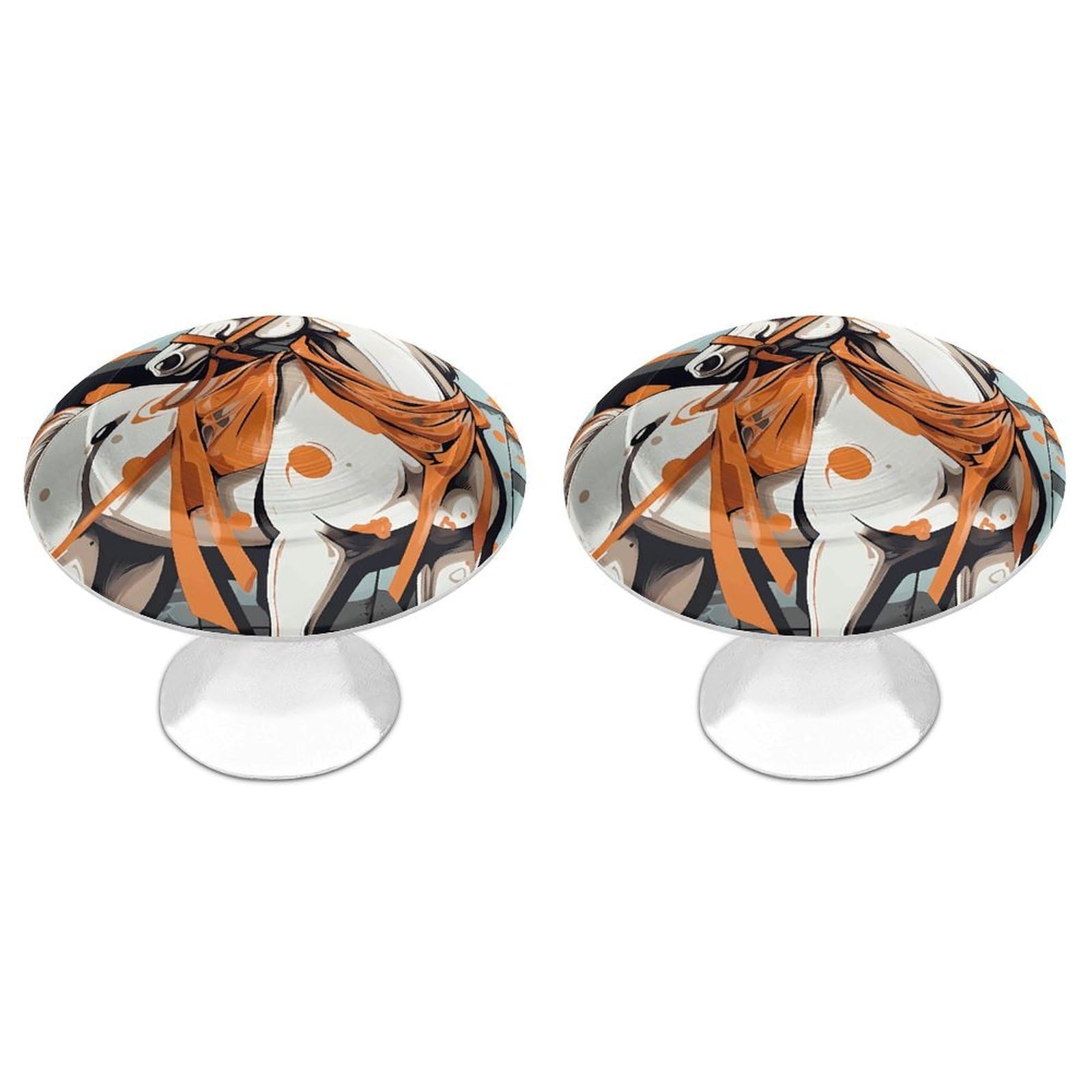 Btcowzrv Style A Cartoon Horse 2 Pack Cabinet Knobs Drawer Pulls