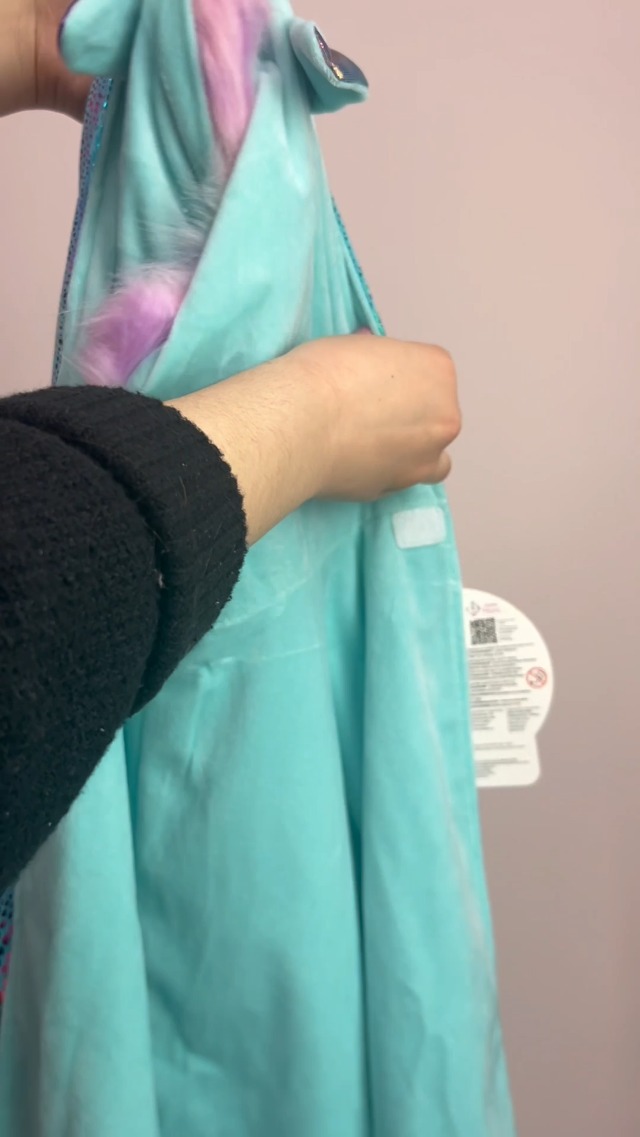 Capa reversible Unicornio/Dragón para niños talla 5-6 miniatura 7