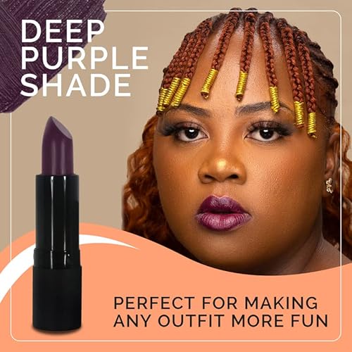 Luv+Co Moisturizing Lipstick For Women 4.5G Highly Pigmented Made With Botanical Ingredients Organic Lipstick Gluten Free Dye Free And Paraben Free | Deep Purple-Dearly Beloved #TOP3