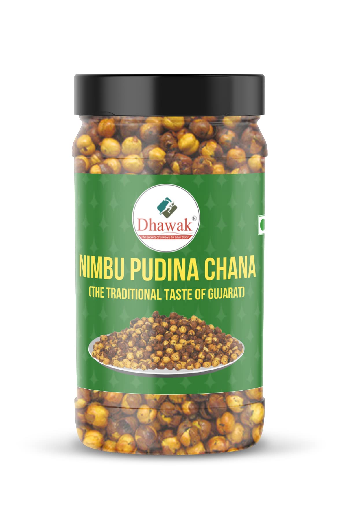 Dhawak Roasted Nimbu Pudina Chana - 400 Gms. [Spicy, Roasted Flavoured Chana] Jar Pack (B0B8TG28LH) Amazon Price History, Amazon Price Tracker