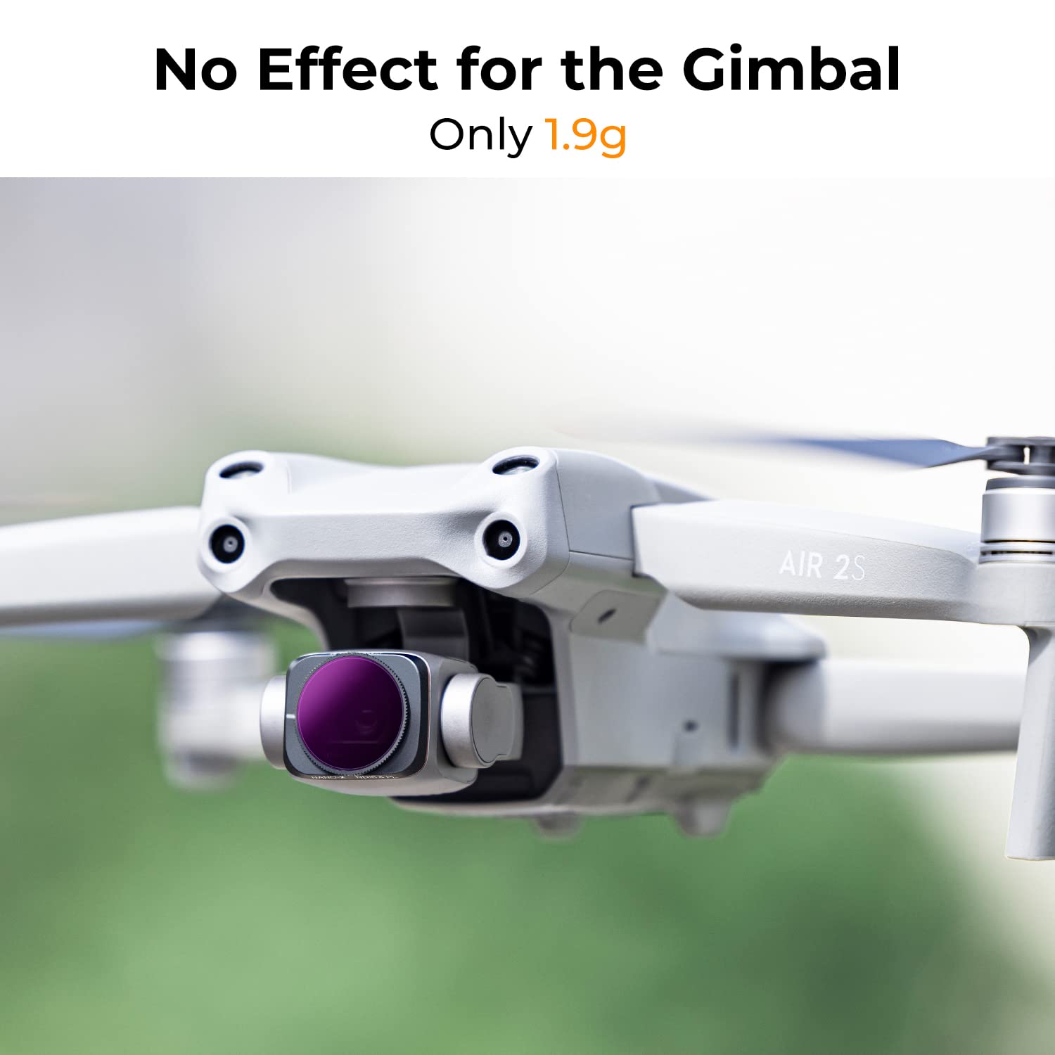 K&F CONCEPT Bright Day - 4pack Filtro ND8/PL, ND16/PL, ND32/PL, ND64/PL Filtri Compatibili con Air 2S Drone