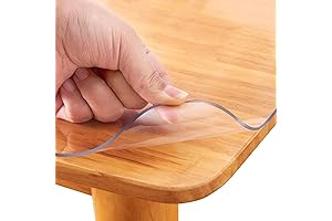 Heavy Duty 14x24in Desk Protectors for Wooden Desk, Rectangle Waterproof Clear Plastic...