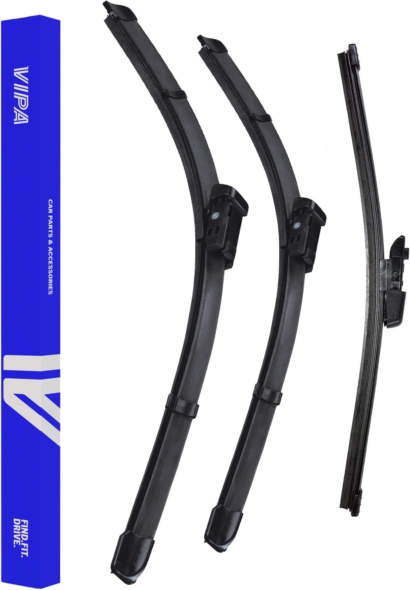 Premium Wiper Blade Set | fits: SEAT LEON 5F Hatchback (Jan 2013 to Apr 2021) | All-Weather Performance | Durable, Streak-Free Windshield Wipers | Easy Installation