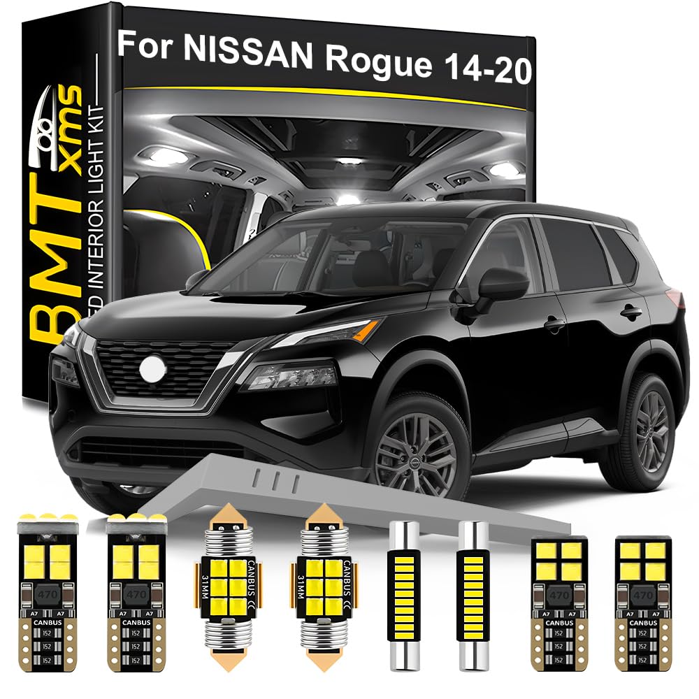 LED Interior Light Kit Replacement for NISSAN Rogue T32 2014 2015 2016 2017 2018 2019 2020