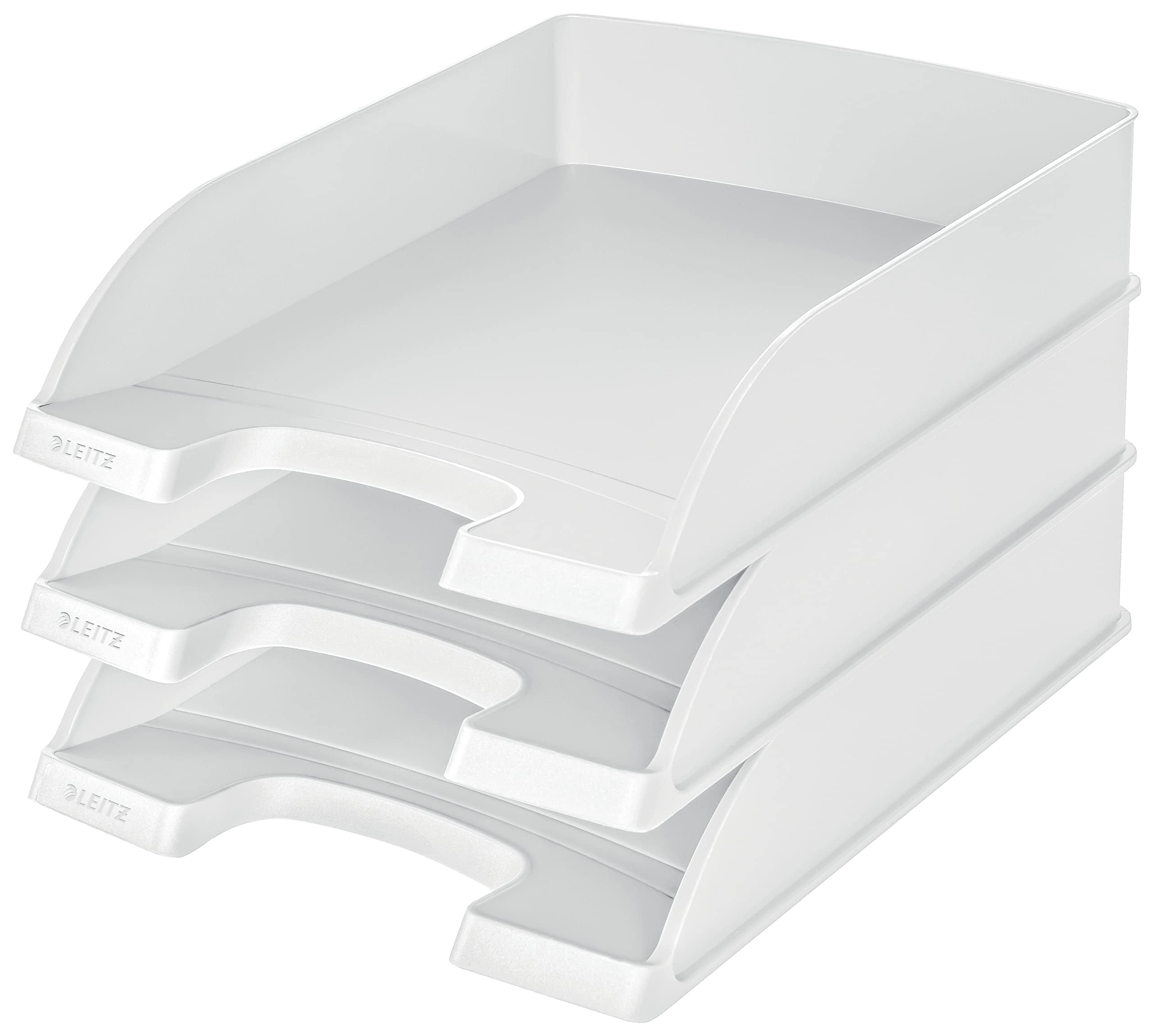 Leitz Corbeille à Courrier A4, Blanc, Plus, 52270001