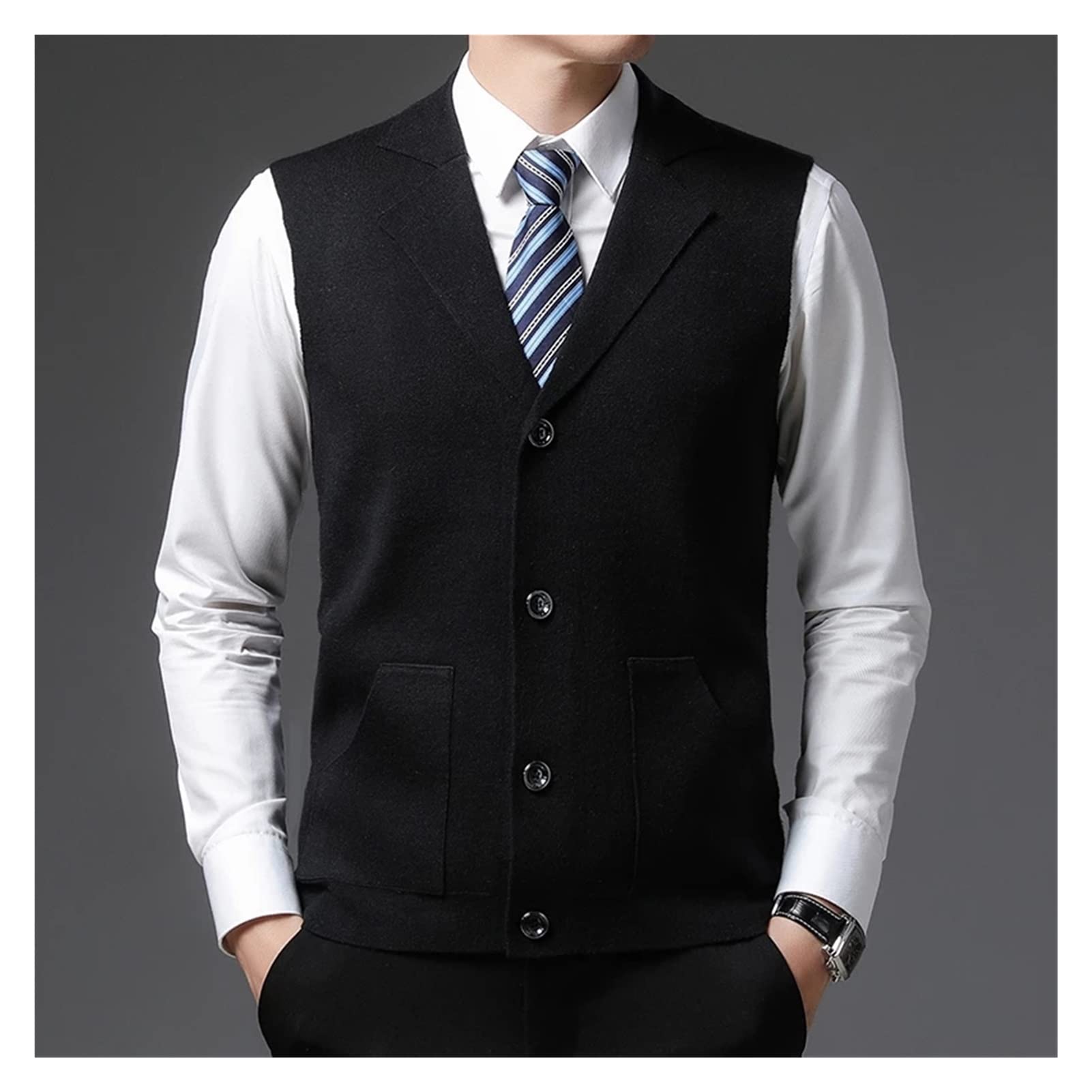 FSYSM Autumn Lapel Knit Cardigan Casual 