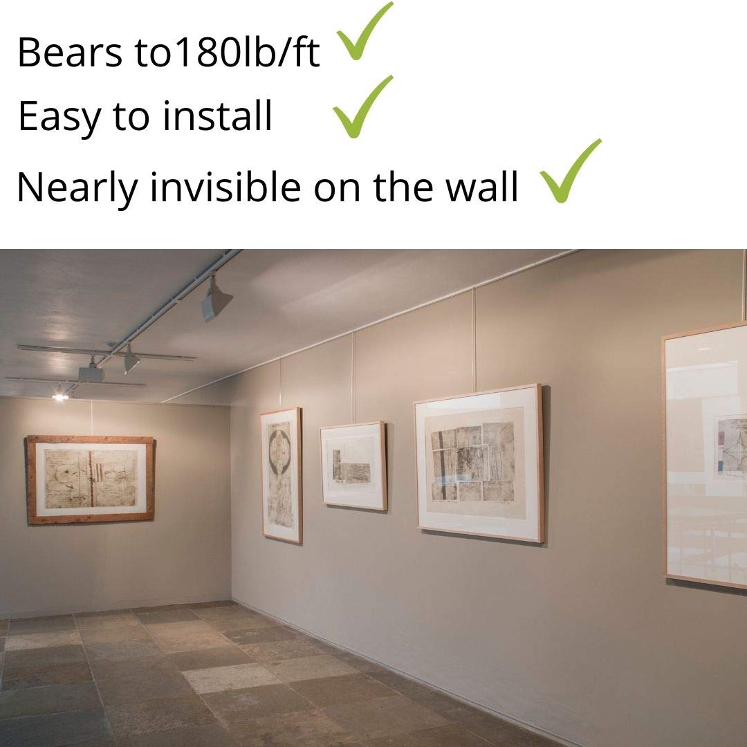 Buy STAS jRail max Art Gallery Hanging System Covers 4.92 ft of Wall