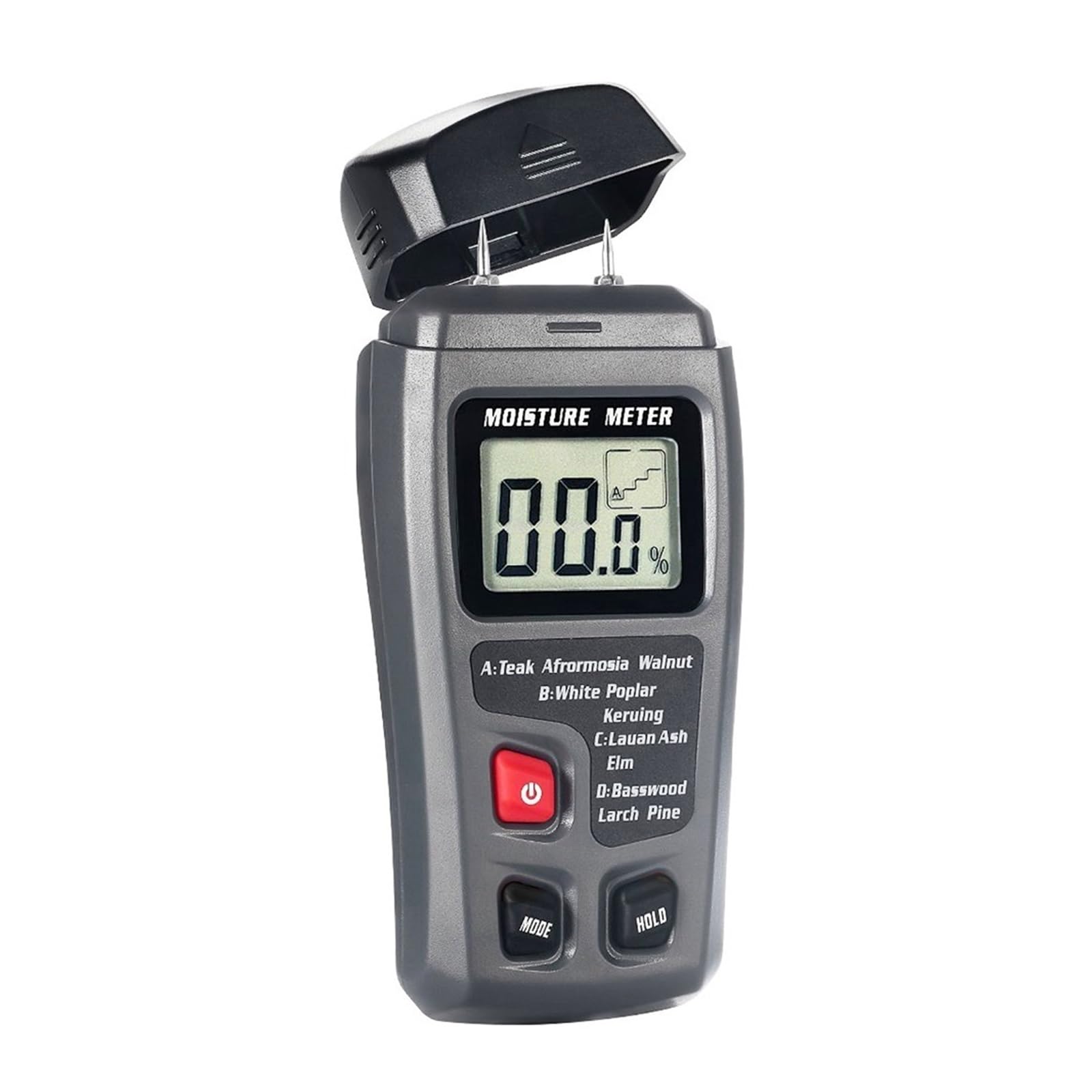 Mnmioio One Color Digital Moisture Tester, Digital Wood Moisture Meter Professional Timber Damp Tester Handheld Hygrometer Lumber Detector Emt01 With Hd Lcd Display
