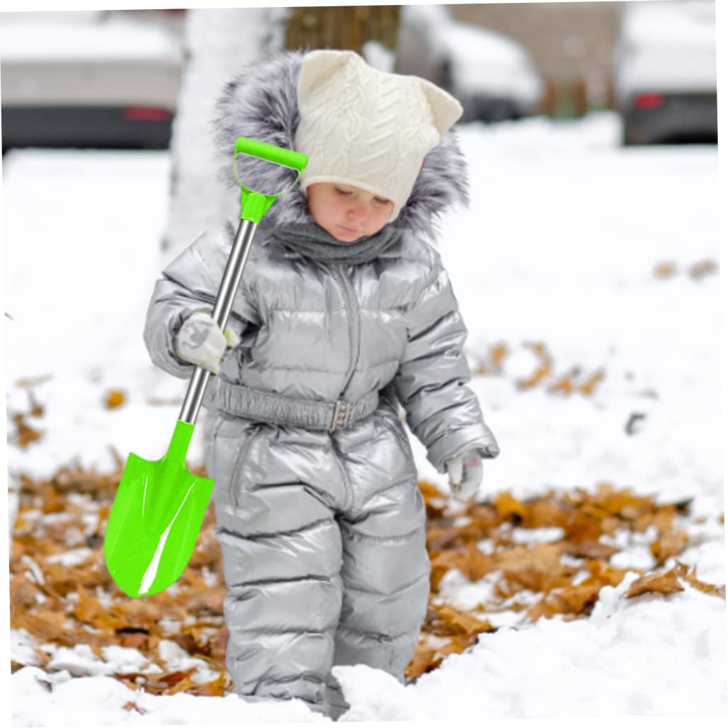 Pala De Nieve para Niños Pala De Playa con Mango De Acero Inoxidable Pala De Plástico Herramienta De Nieve para Palear 3 Palas De Playa para Niños
