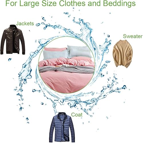 Miniatura 9 de OTraki Bolsa de malla de 16 x 20 pulgadas para ropa delicada, paquete de 2 bolsas de lavado con cremallera para ropa interior, calcetines, suéter,